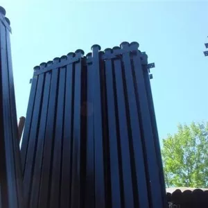 Столбы металлические заборные
